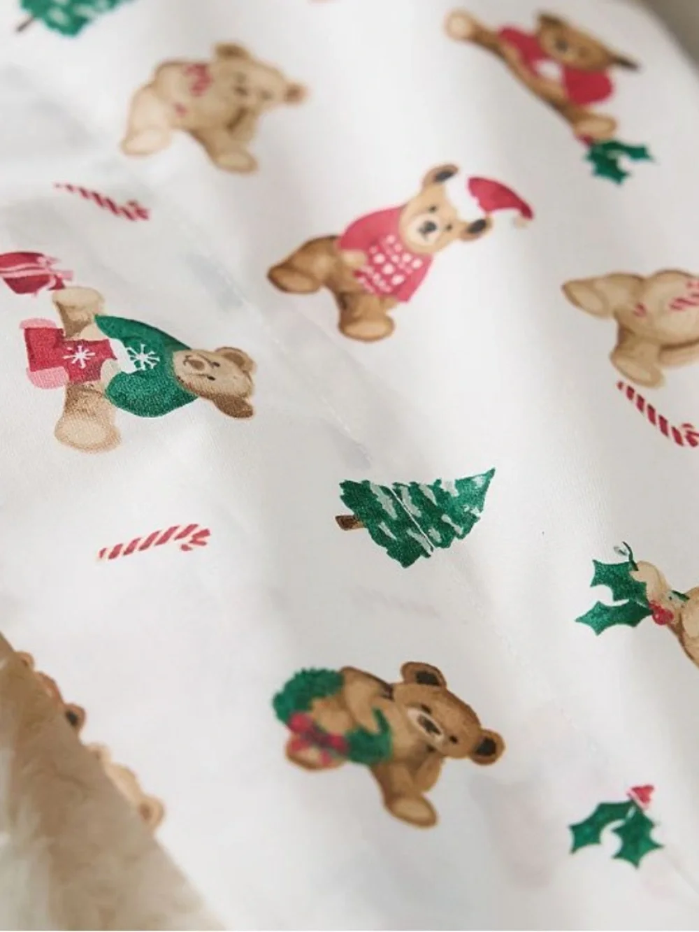 Pottery Barn Holiday Bears Twin Duvet Cover Christmas